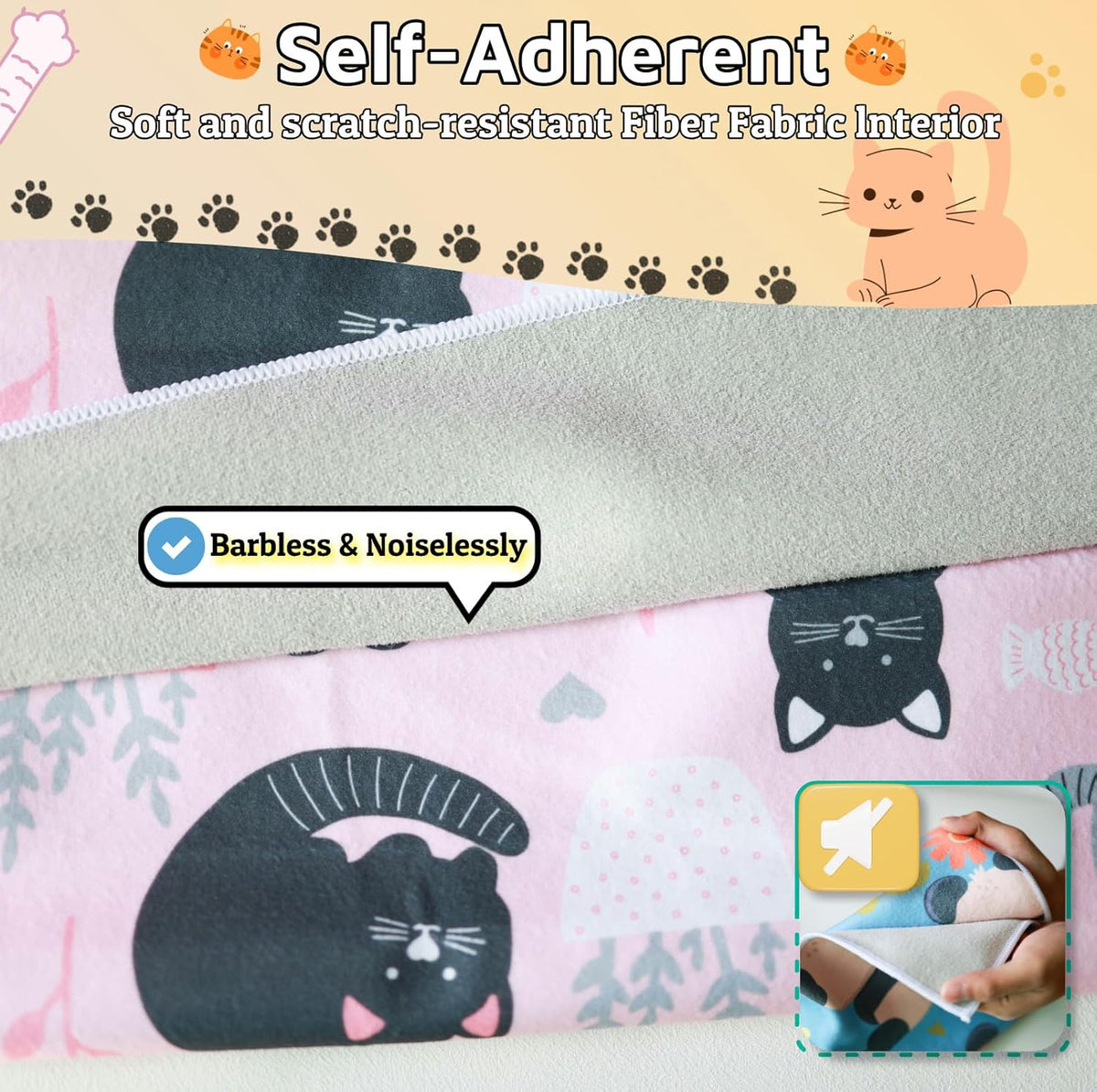 Cat Wrap for Grooming-Premium Cat Grooming Wrap Cat Restraint for Nail Clipping, Self-Adherent Soft