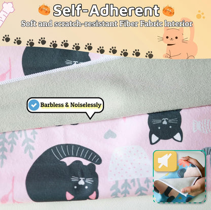Cat Wrap for Grooming-Premium Cat Grooming Wrap Cat Restraint for Nail Clipping, Self-Adherent Soft