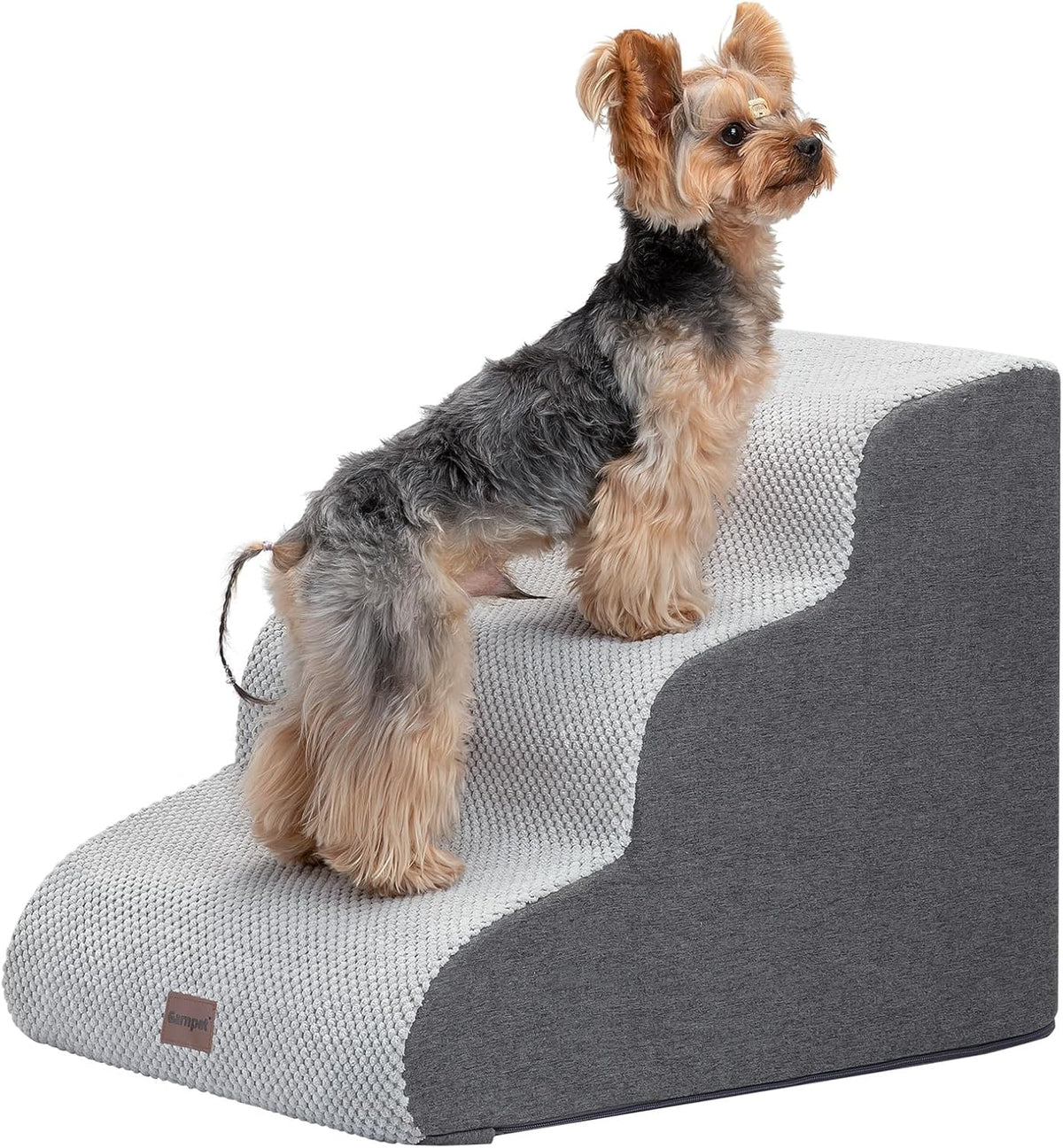 Dog Stairs for Couch Sofa and Chair, 3-Step Dog Steps for Small Dogs and Cats, Non-Slip Indoor Pet