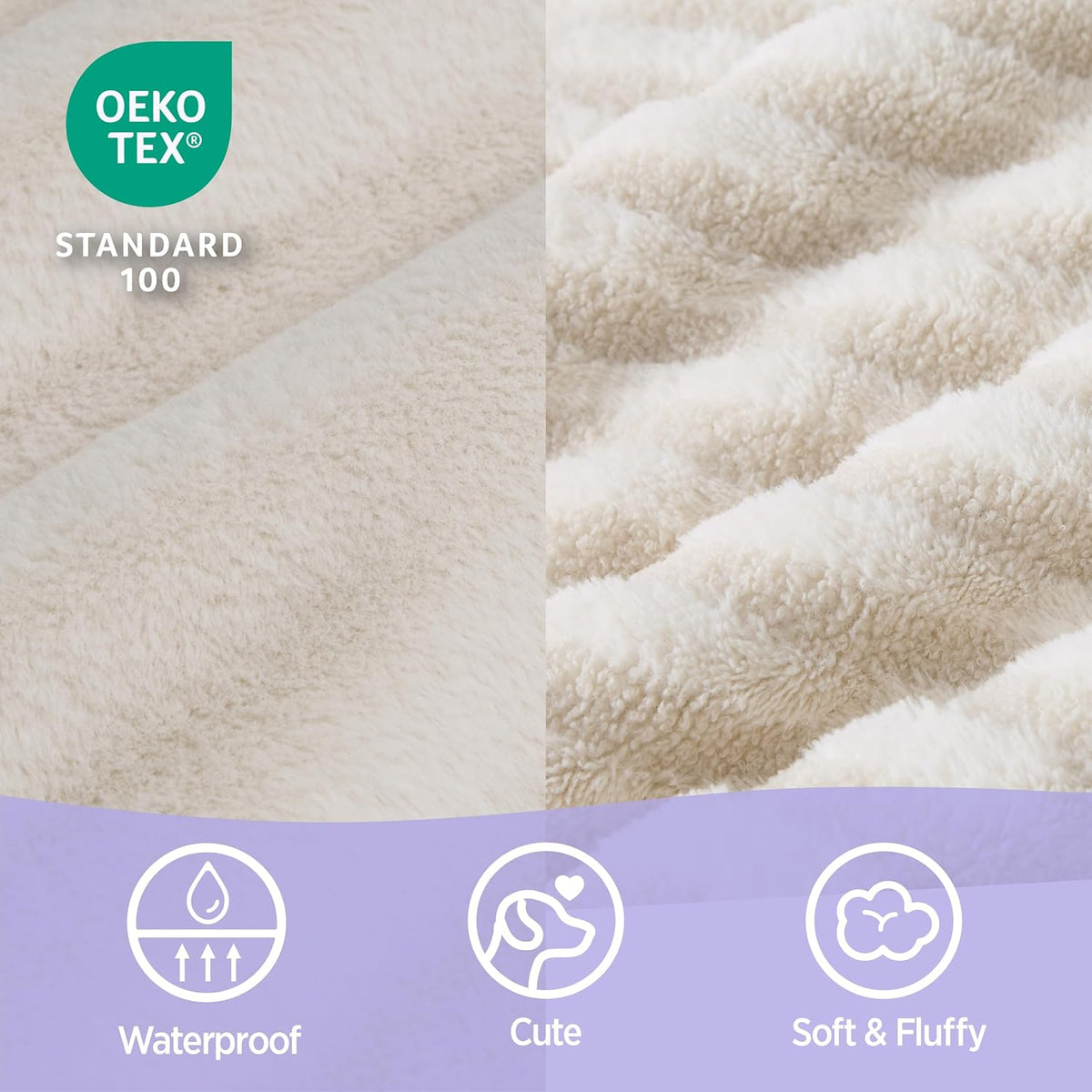 LE SURE Cute Dog Beds for Extra Large Dogs, Orthopedic Waterproof XL Pet Bed with Sides, Non-Slip