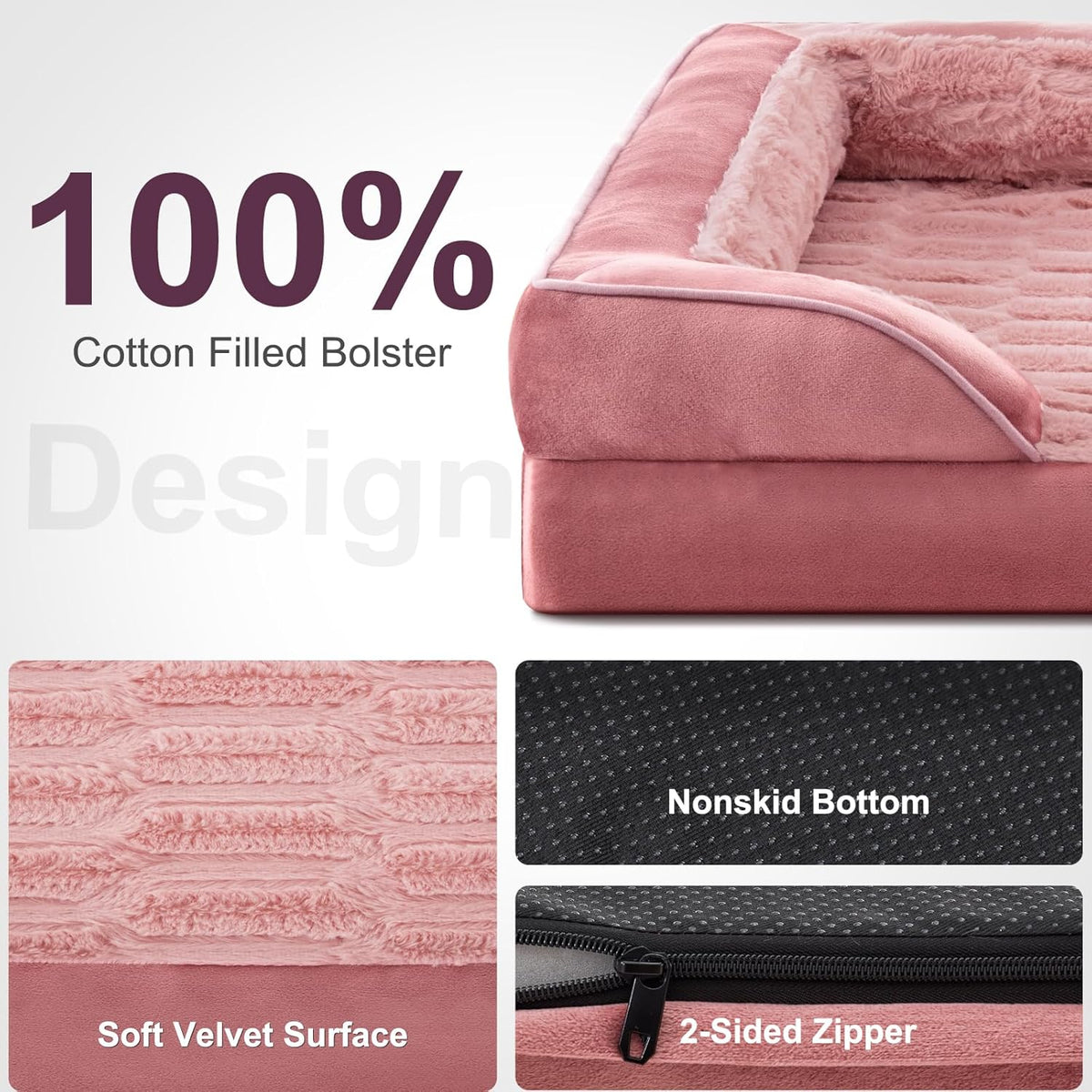 FURTIME Orthopedic Dog Bed for Extra Large Dogs - XL Waterproof Dog Sofa Bed, Ultra Comfy