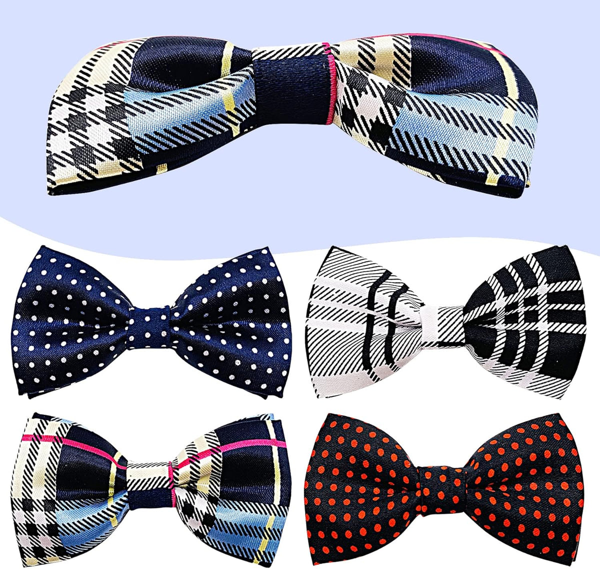 PET SHOW 10 Pack Small Dogs Collar Bowties Attachment Charms for Puppies Cats Embellishment Collars