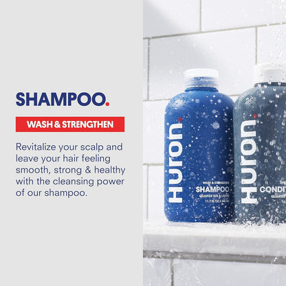 Huron Hair Duo | Nourishing Shampoo & Conditioner Set for Men | Cleanse, Strengthen & Hydrate |
