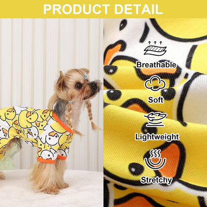 Dog Pajamas Pjs Spring Summer Dog Clothes for Small Dogs Girl - Boy - Small Size Dogs, Soft