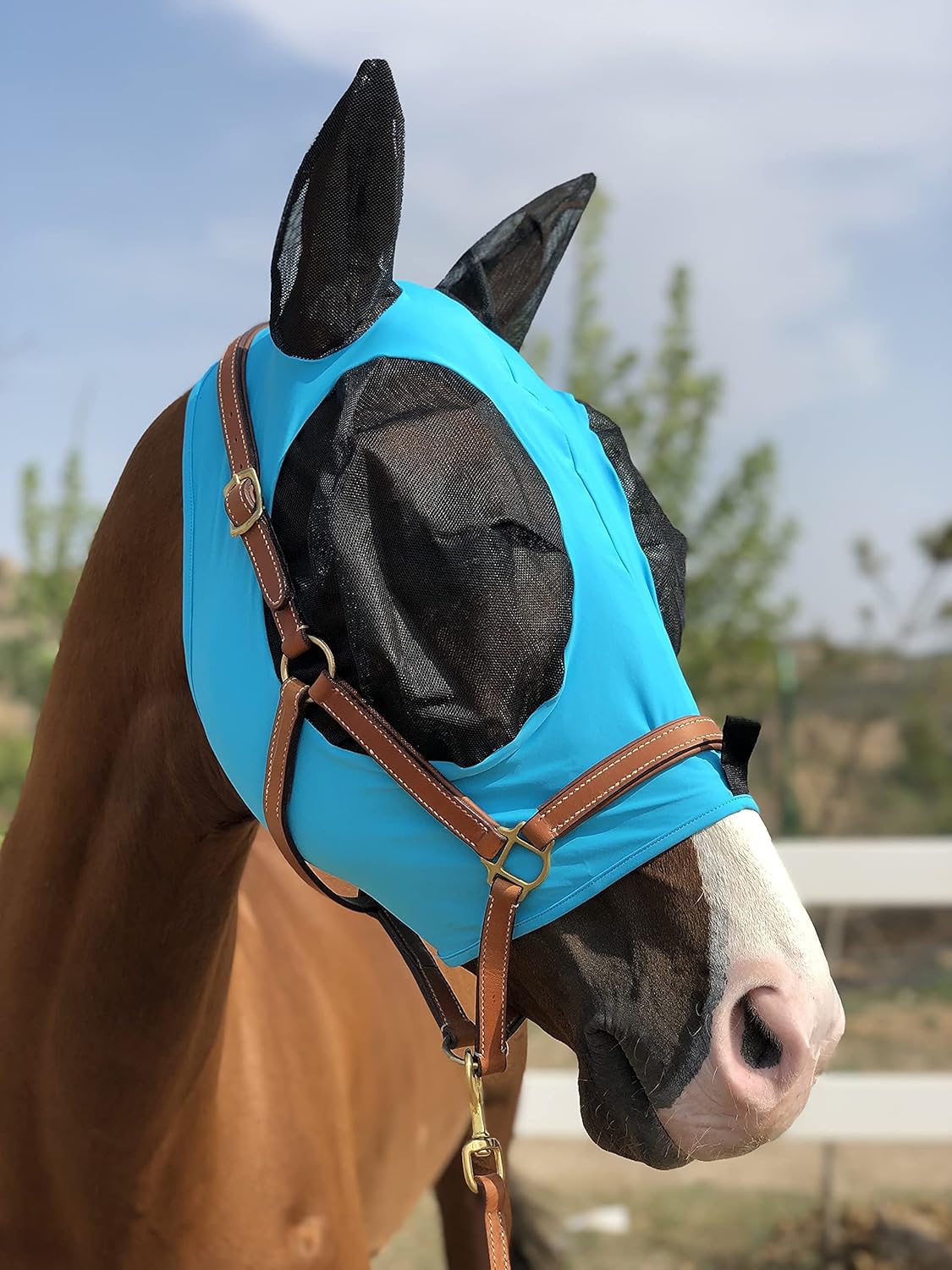 Horse Fly Mask Super Comfort Horse Fly Mask Elasticity Fly Mask with Ears We Only Make Products