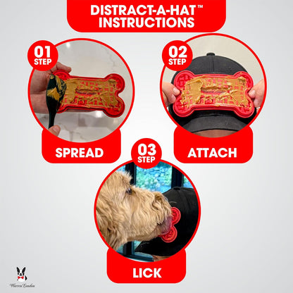 Distract-A-Hat ™ by Warren London - Dog Grooming Distraction Lick Hat for Nail Clipping and