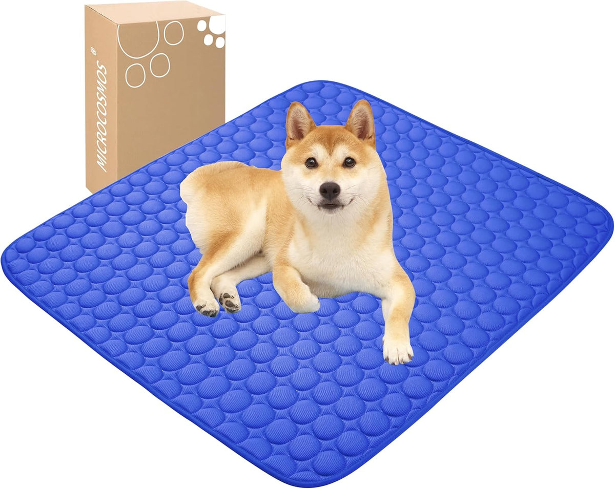 MICROCOSMOS Summer Cooling Mat & Sleeping Pad- Water Absorption Top, Materials Safe, Easy Carry, EZ