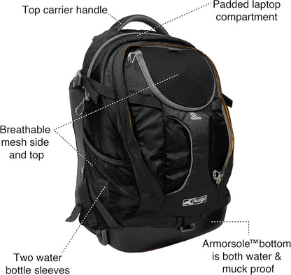 Kurgo G-Train - Dog Carrier Backpack for Small Pets - Cat & Dog Backpack for Hiking, Camping or