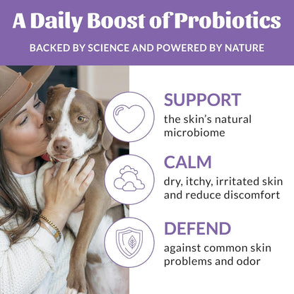 SKOUT'S HONOR Probiotic Pet Deodorizer Spray- Hydrating Daily-Use with Avocado Oil & Omega-3s