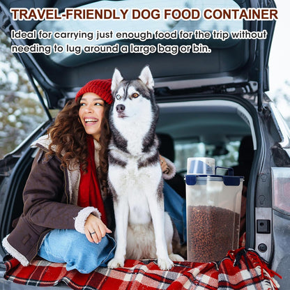 TBMax Large Cat Food Storage Container, Portable Dog Food Container with Upgraded Large Spout and