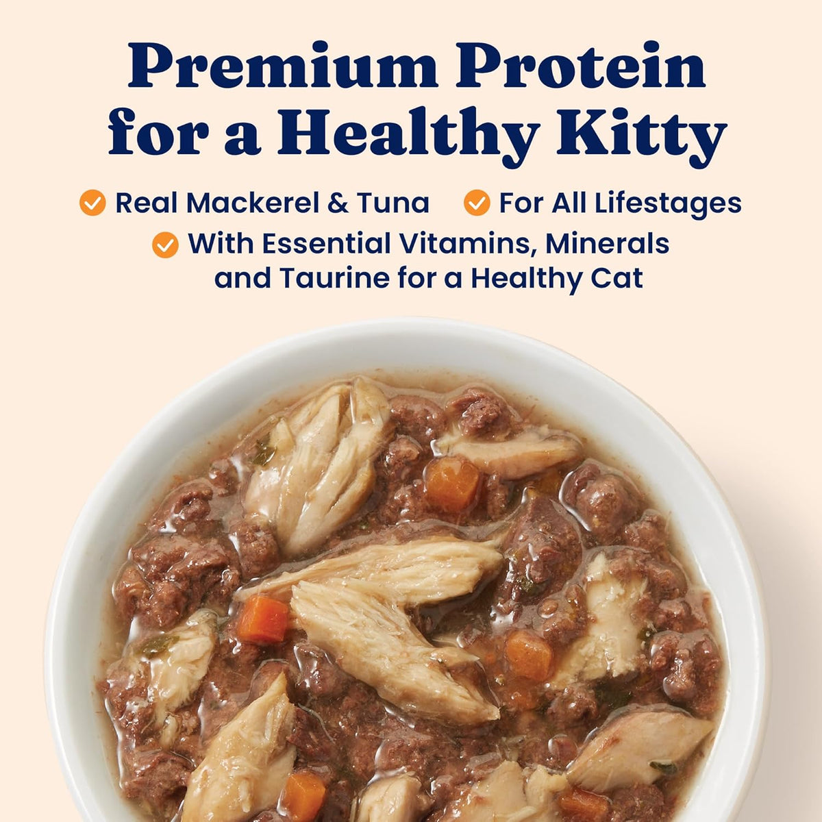 Five Oceans Solid Gold Wet Cat Food Shreds in Gravy - 3 Count Sample Pack - Real Tuna & Mackerel