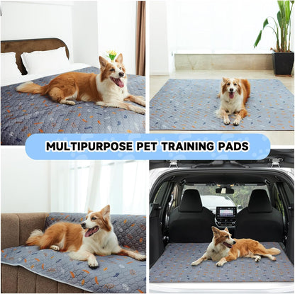 Sunheir 2 Pack Washable Guinea Pig Pee Pads, 24" x 48" Waterproof Reusable Guinea Pig Cage Liners