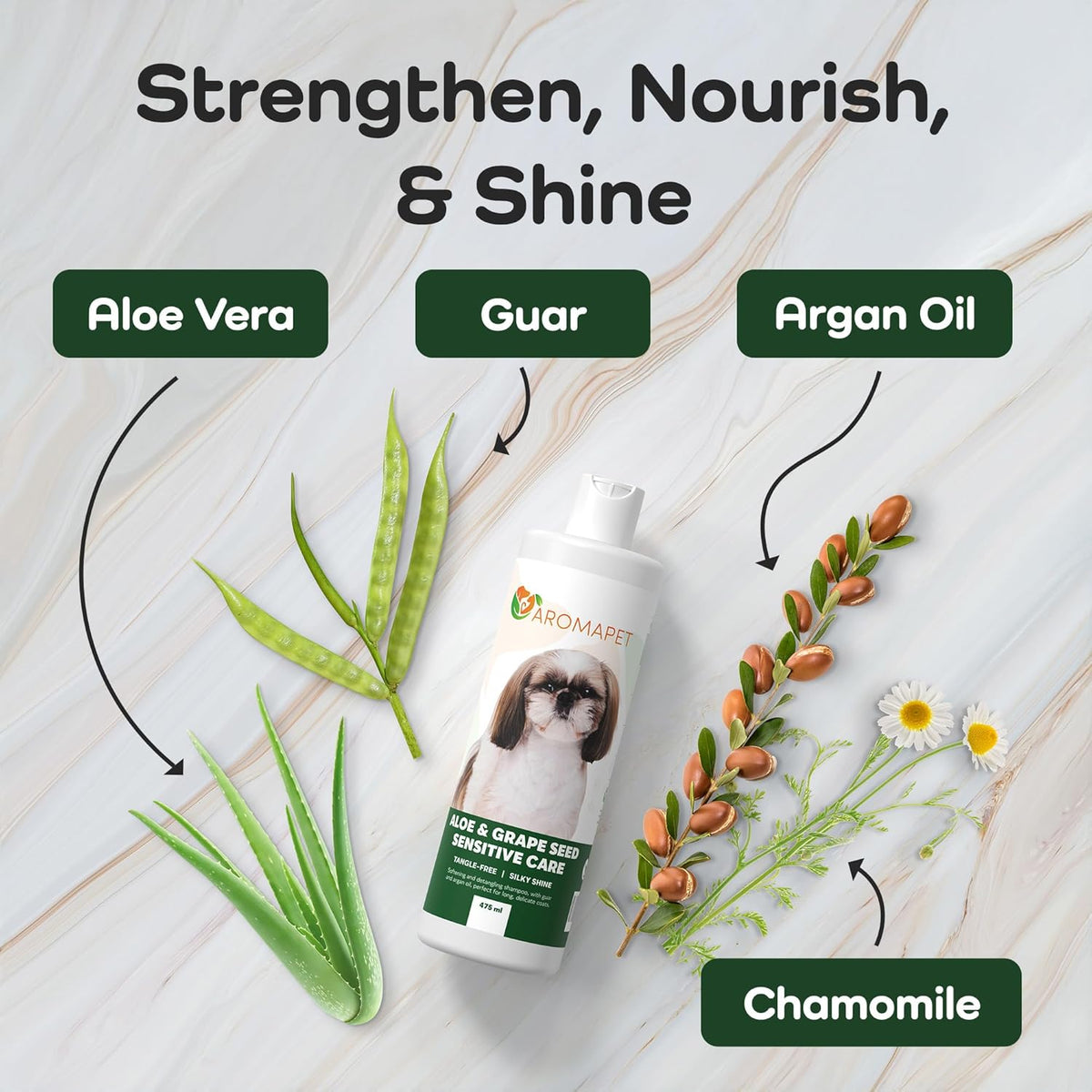 Sensitive Care -Tangle-Free-Silky Shine Softening and detangling Shampoo, Delicate Coat Clean &