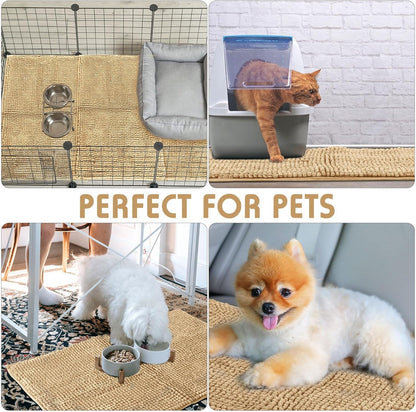 Amylove 4 Pcs Guinea Pig Cage Liner Guinea Pig Bedding Washable Fleece Pee Pads Reusable Small