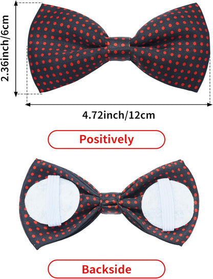 PET SHOW 10 Pack Pet Big Dogs Collar Embellishment Attachment Bow Ties for Medium Large Dogs Collar