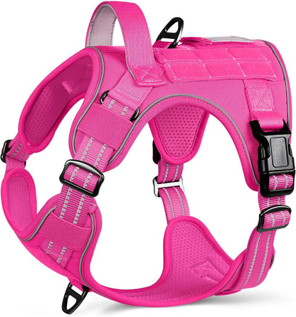 rabbitgoo Dog Harness for Large Dogs No Pull, Tactical Service Pet Vest with Molle and Control