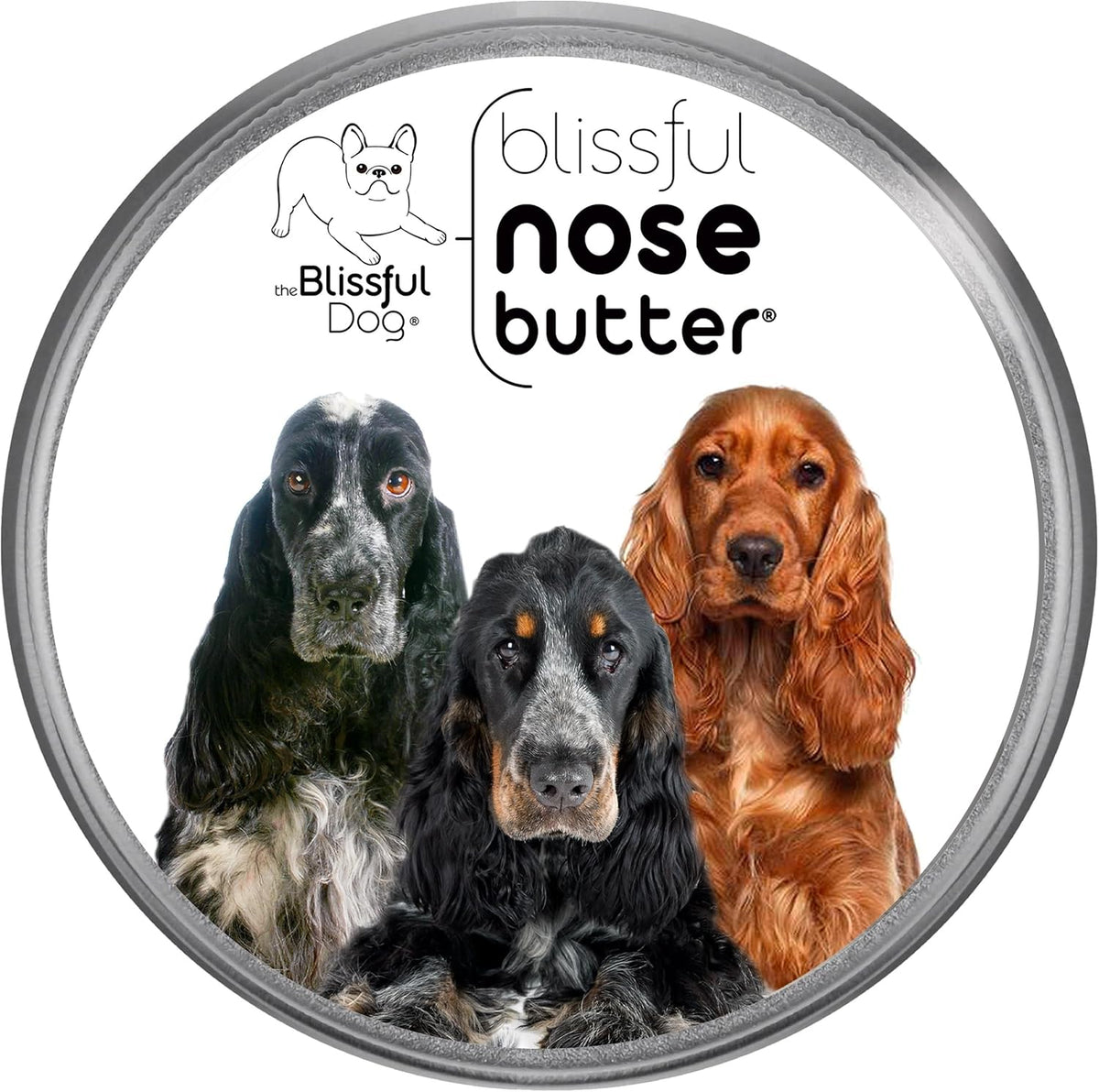 The Blissful Dog English Cocker Spaniel Unscented Nose Butter - Dog Nose Butter, 1-Ounce