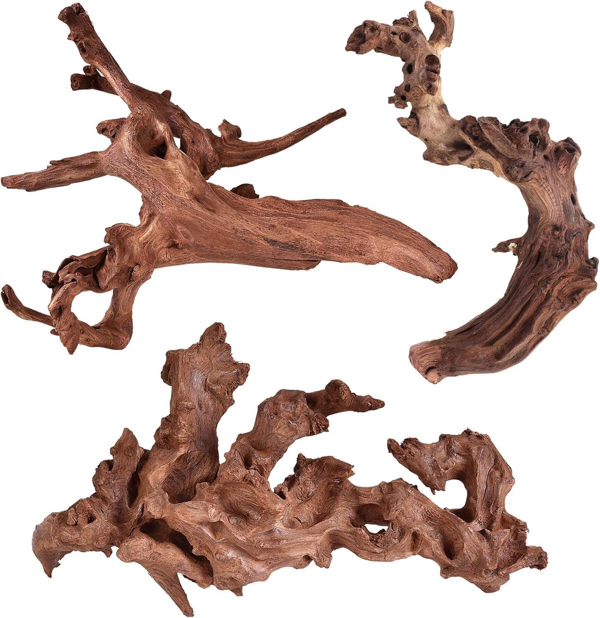 majoywoo Natural Coral Driftwood for Aquarium Decor Fish Tank Decorations, Assorted Driftwood