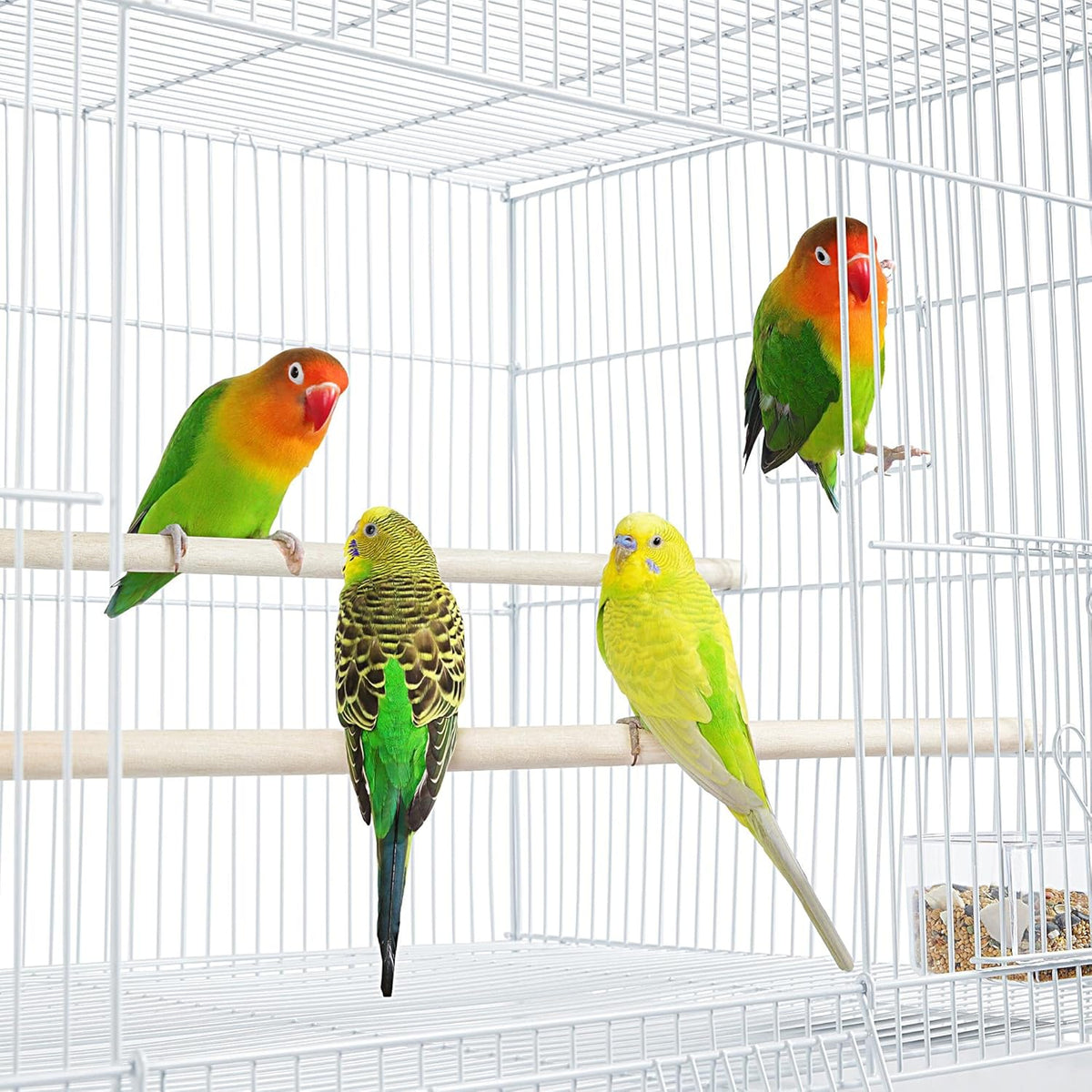 Yaheetech 30-inch Stackable Flight Bird Cages for Parakeets Cockatiels Conures Finches Budgies