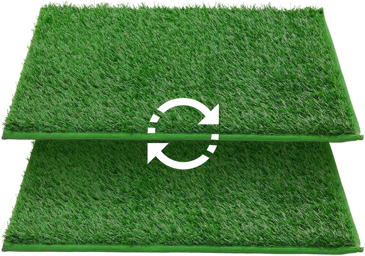 LOOBANI Dog Grass Pee Pads, Artificial Dog Grass Pads for Potty Tray, Fake Grass for Dogs to Pee