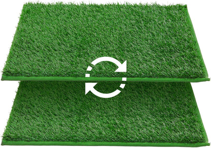 LOOBANI Dog Grass Pee Pads, Artificial Dog Grass Pads for Potty Tray, Fake Grass for Dogs to Pee