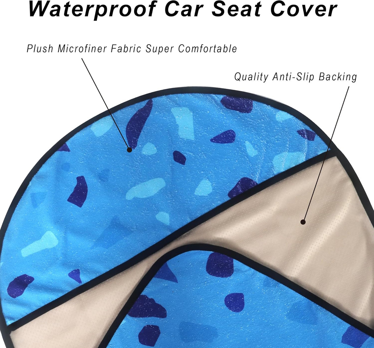 Car Seat Cover Protector Front Seats,for Gym Workout,Running,Swimming,Beach and Hiking,Waterproof