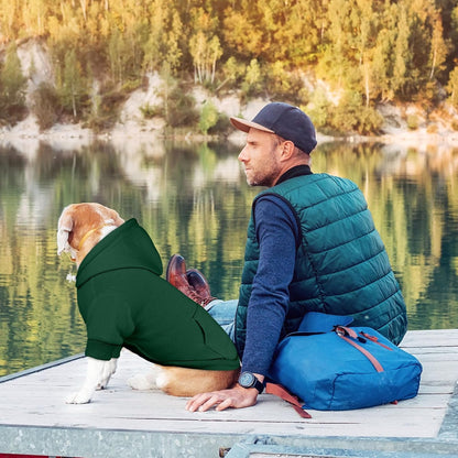 Dog Sweaters for Large Dogs Pet Sweater Solid Soft Brushed Fleece Dog Hoodie Clothes Pet Hoodie