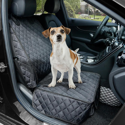 PETICON Front Seat Cover 2 Pack, Full Protection Dog Car Seat Cover with Side Flaps, Nonslip