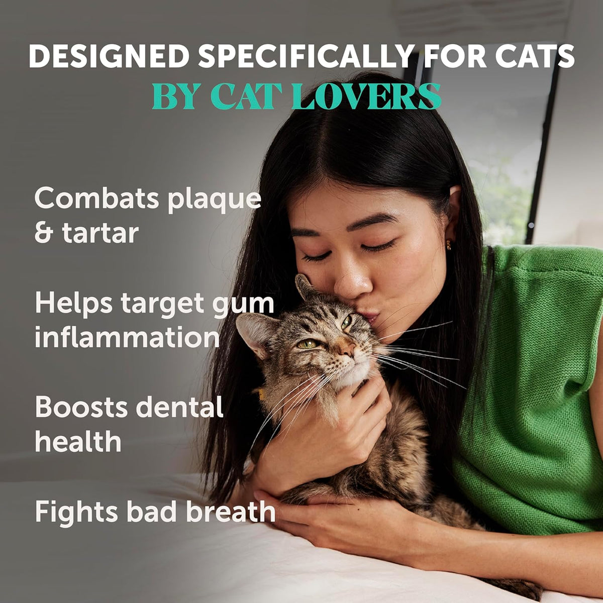 Cat Breath Freshener Dental Powder for Teeth Cleaning Plaque Off, Dental Care for Cats, Tartar