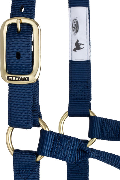 Weaver Equine Nylon Horse Halter, Triple-Ply Cheek Design, Original Non Adjustable Halters for