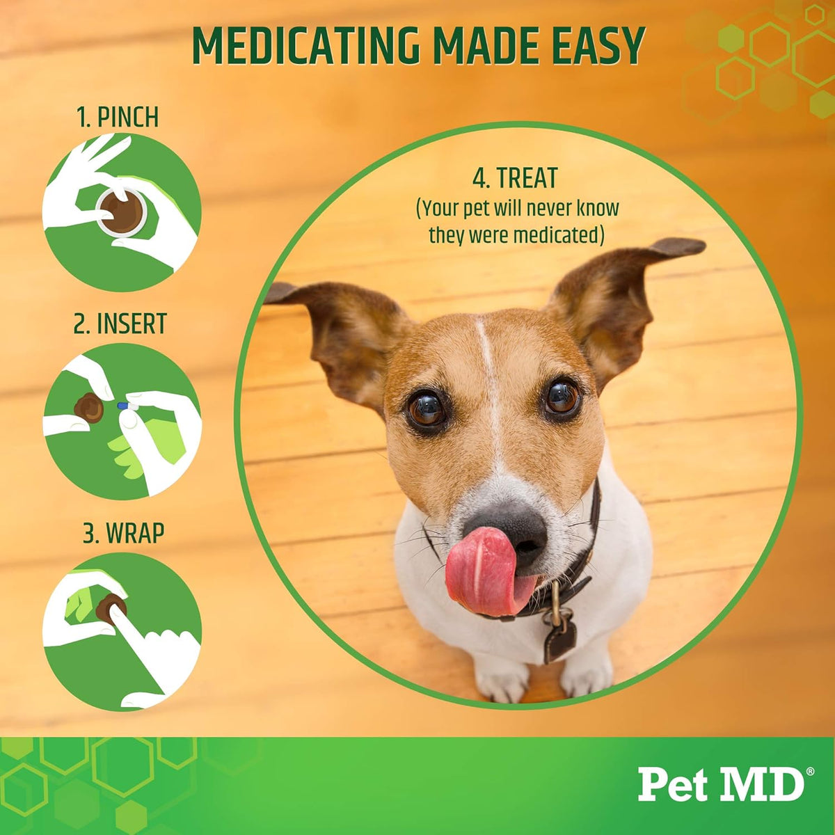Pet MD Wrap A Pill Bacon Flavor Pill Paste for Dogs - Create a Pocket to Hide Pills and Medication