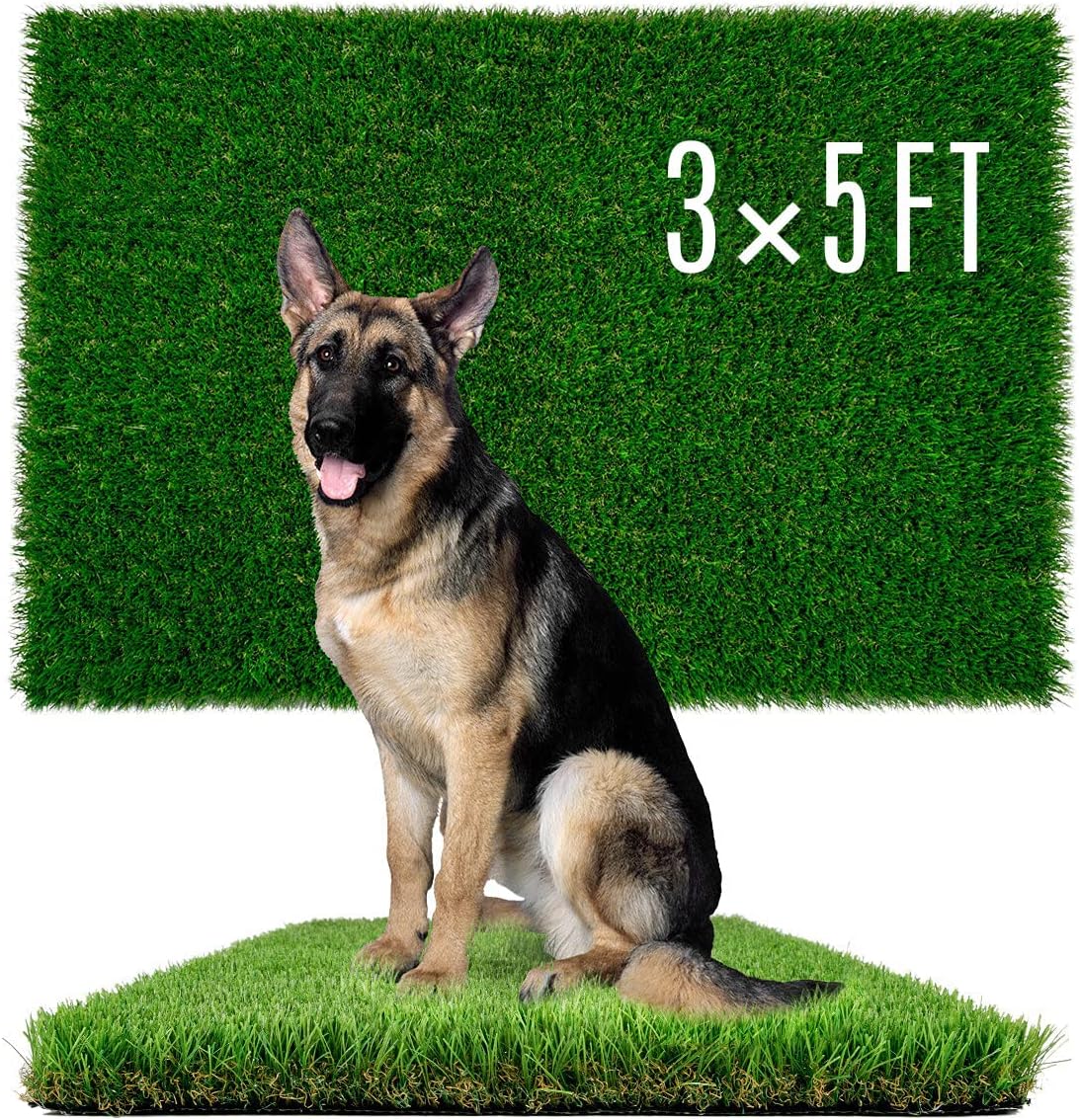 Dogs Grass for Potty Training, Artificial Grass for Dogs Puppy Fake Grass Pads 3×5ft Large Supplies