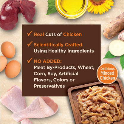 Wellness CORE Tiny Tasters Minced Adult Wet Cat Food, Natural, Protein-Rich, Grain Free, 1.75-Ounce
