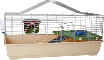 Amazon Basics Top Access Small Animal, Rabbit & Guinea Pig Cage, Ferret Cage Habitat With