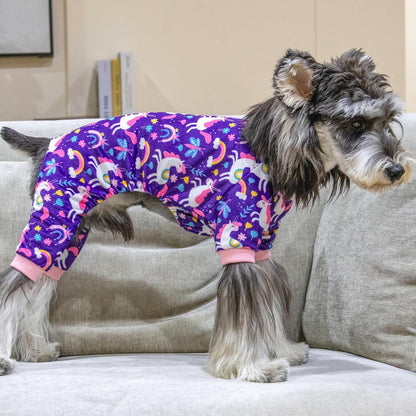 CuteBone Dog Christmas Pajamas Puppy Onesies Small Dogs Soft Pjs Coat Cat Apparel Comfy Pet Clothes