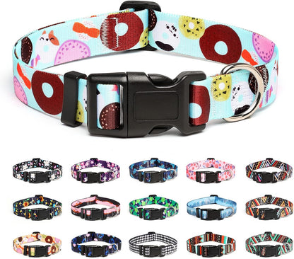 Mercano Adjustable Dog Collar - Special Design Patterns, Soft Nylon Comfortable Durable Pet Collar