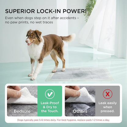 Bedsure Pee Pads for Dogs, 22" x 22" Puppy Pads 100 Count, Super Absorbent & Leak Proof, Small Dog