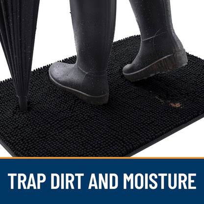 OLANLY Dog Door Mat for Muddy Paws 70x35, Absorbs Moisture and Dirt, Absorbent Non-Slip Washable