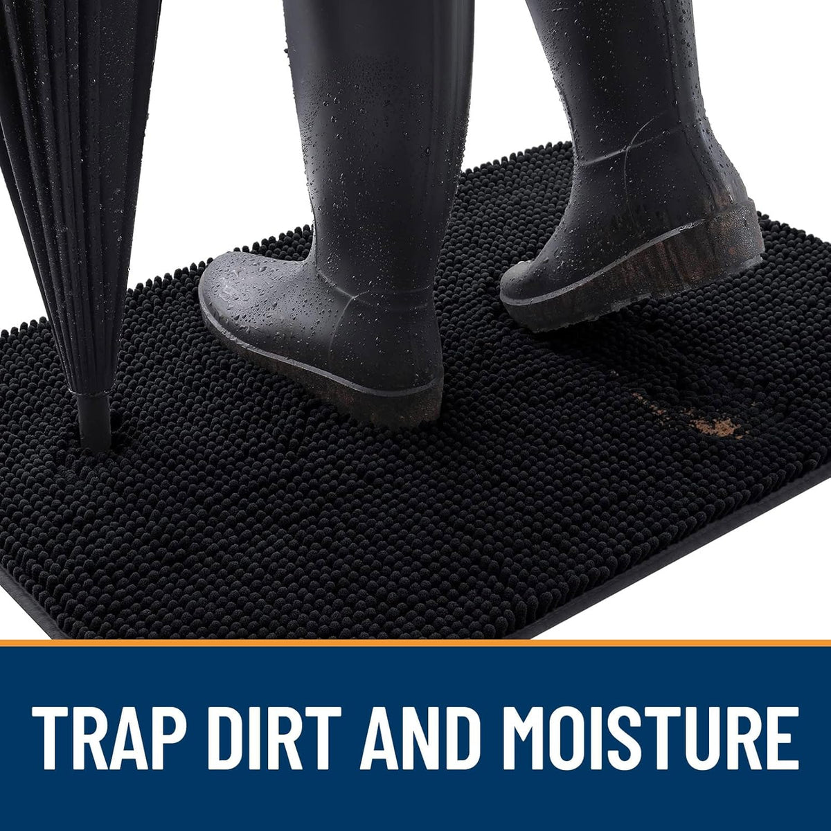 OLANLY Dog Door Mat for Muddy Paws 40x32, Absorbs Moisture and Dirt, Absorbent Non-Slip Washable