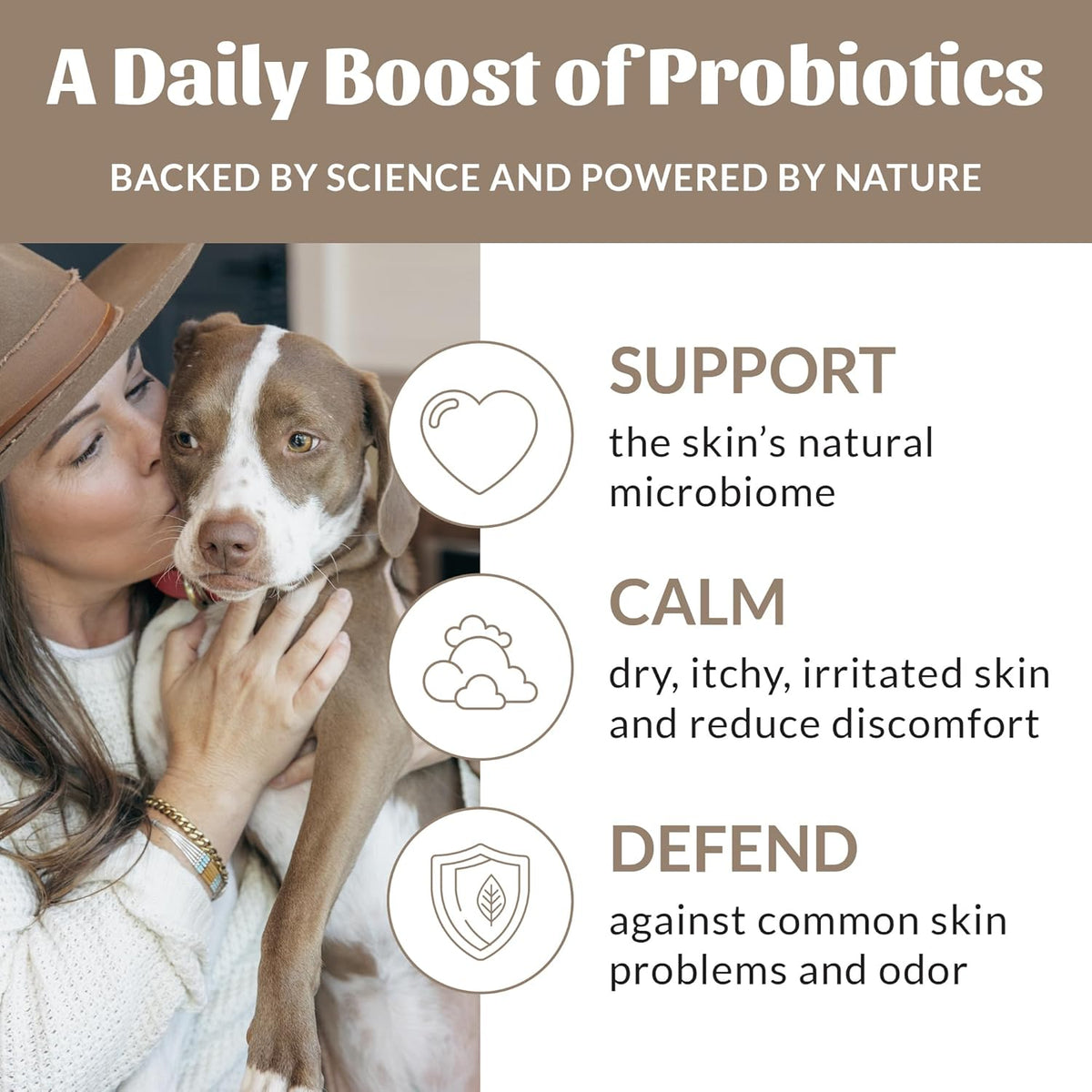 SKOUT'S HONOR Probiotic Pet Deodorizer Spray- Hydrating Daily-Use with Avocado Oil & Omega-3s