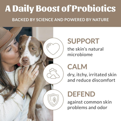 SKOUT'S HONOR Probiotic Pet Deodorizer Spray- Hydrating Daily-Use with Avocado Oil & Omega-3s