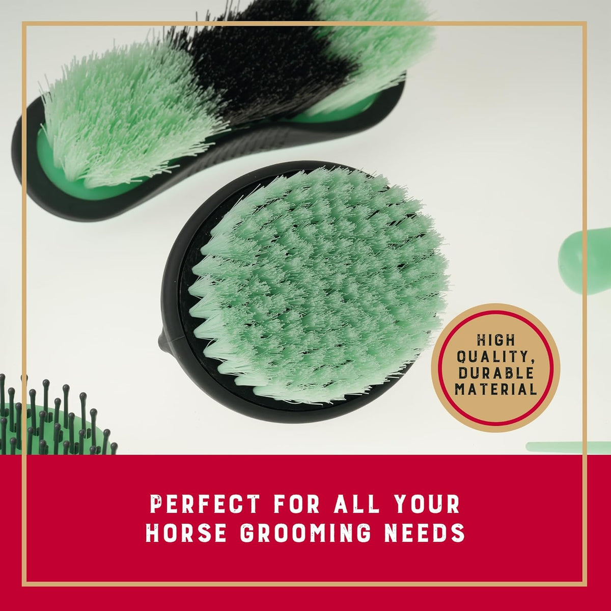Weaver Equine 6-Piece Horse Grooming Kit, Ergonomic Gentle Horse Care Kit, Equestrian Supplies for