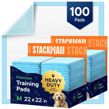 Puppy Pads Pet Pee Pads for Dogs & Puppy Training - 100 Count - Potty Pads for Dogs 22" x 22"