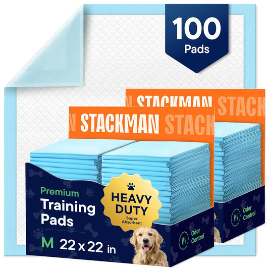 Puppy Pads Pet Pee Pads for Dogs & Puppy Training - 100 Count - Potty Pads for Dogs 22" x 22"