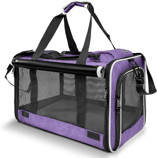 Carrying Bag for Yorkie Dog Travel Kennel Ventilated Softside Pet Carrier Tiny Dog Crate for Teacup