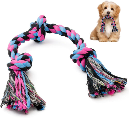 SHARLOVY Puppy Rope Toy, Dog Rope Toy for Small Dogs, Puppy Teething Toys, Cotton Interactive Tug