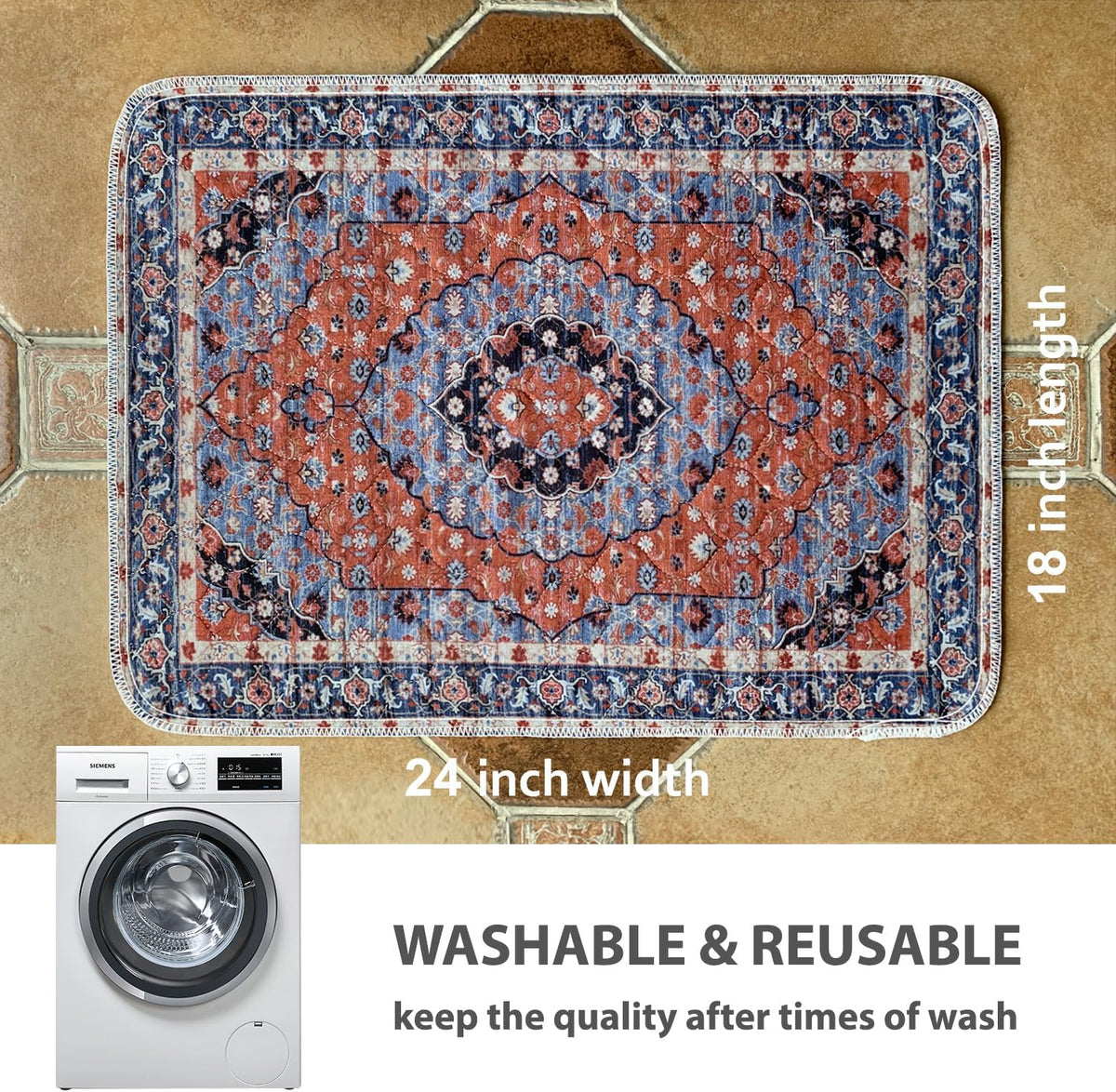 nunubaby Washable Pee Pads for Dogs, Stylish, Non-Slip and Leak-Proof Pee Pads. Reusable Potty Pads