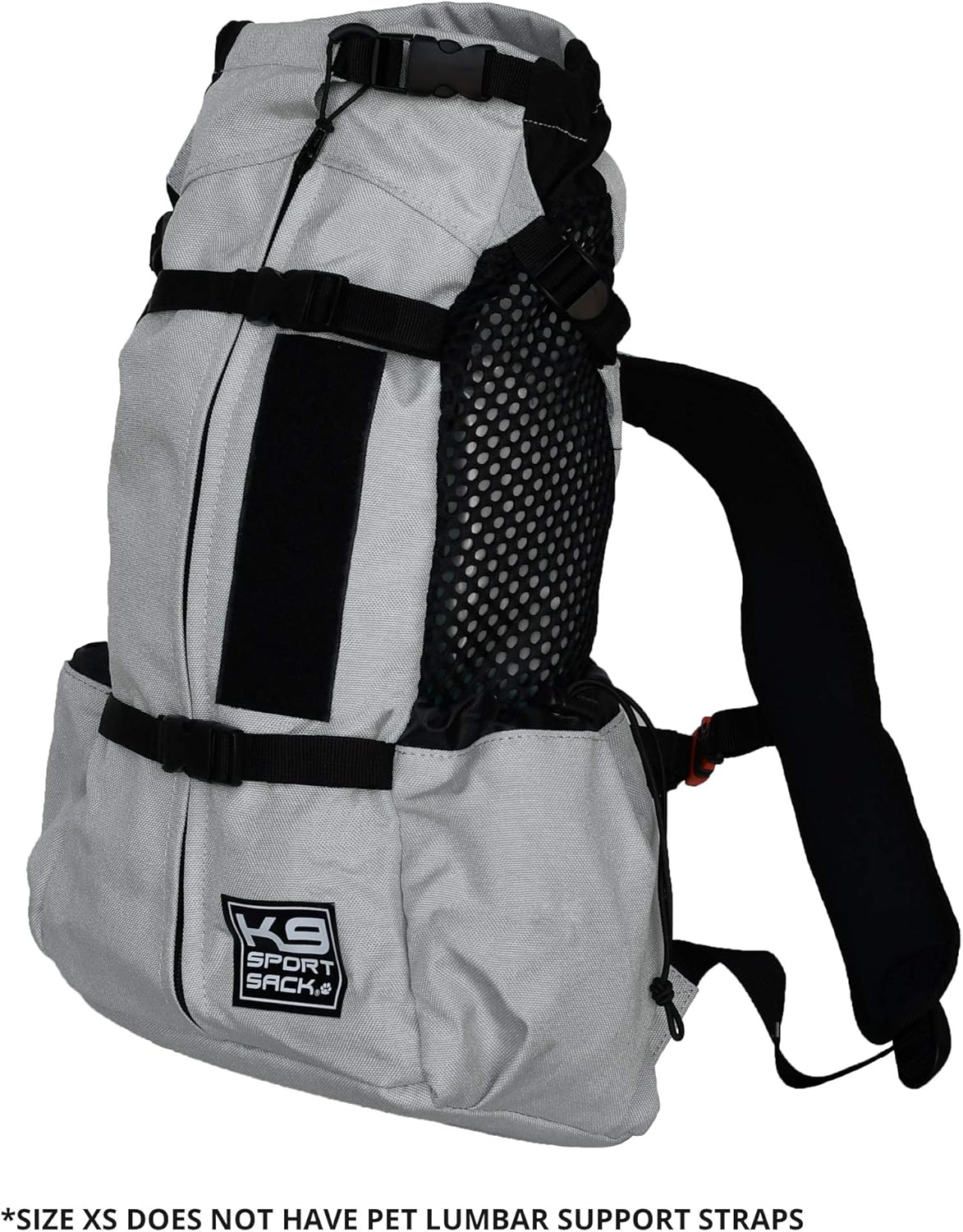 K9 Sport Sack Air 2 - X-Small, Light Grey - Ideal for Dogs with 9-12” Back Length - Durable