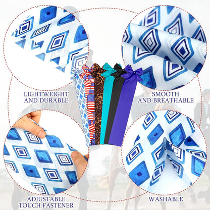 6 Pcs Horse Tail Bag Breathable Guard 22" Slip on Horse Care Tail Wrap 2 Strand Closure Straps