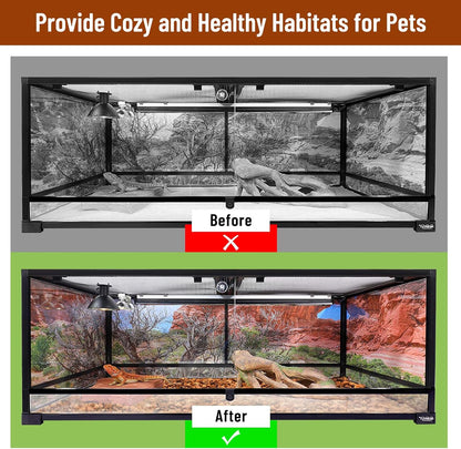 Riare 6 Pack Natural Coconut Chip Substrate for Reptiles- Compressed Coconut Husk Reptiles Bedding